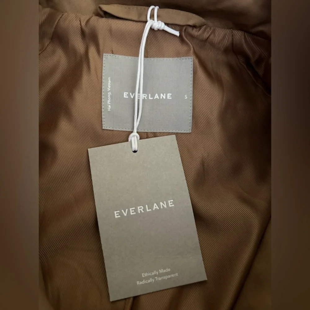 Everlane The Long Mac Trench Coat NWT Toasted Coconut - Picture 6 of 9